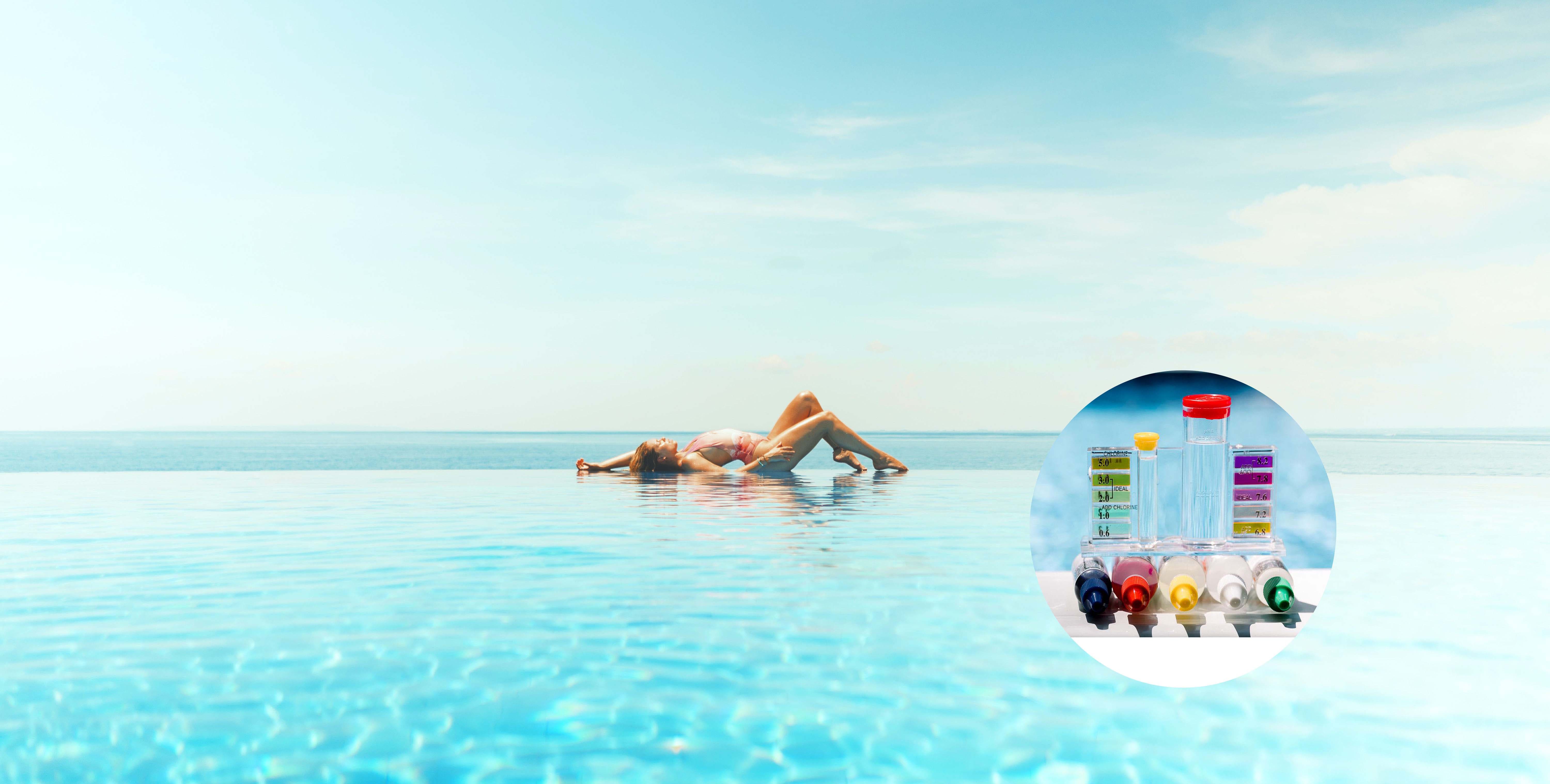 Crystal-clear villa swimming pool in Ubud Bali - Pool Shop Surya Jaya Teknik